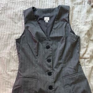 A New Day Gray Pinstripe Dress